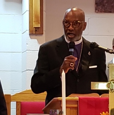 Bishop George Edward Battle Jr., former senior bishop of The African Methodist Episcopal Zion Church, speaking in this undated photo. 